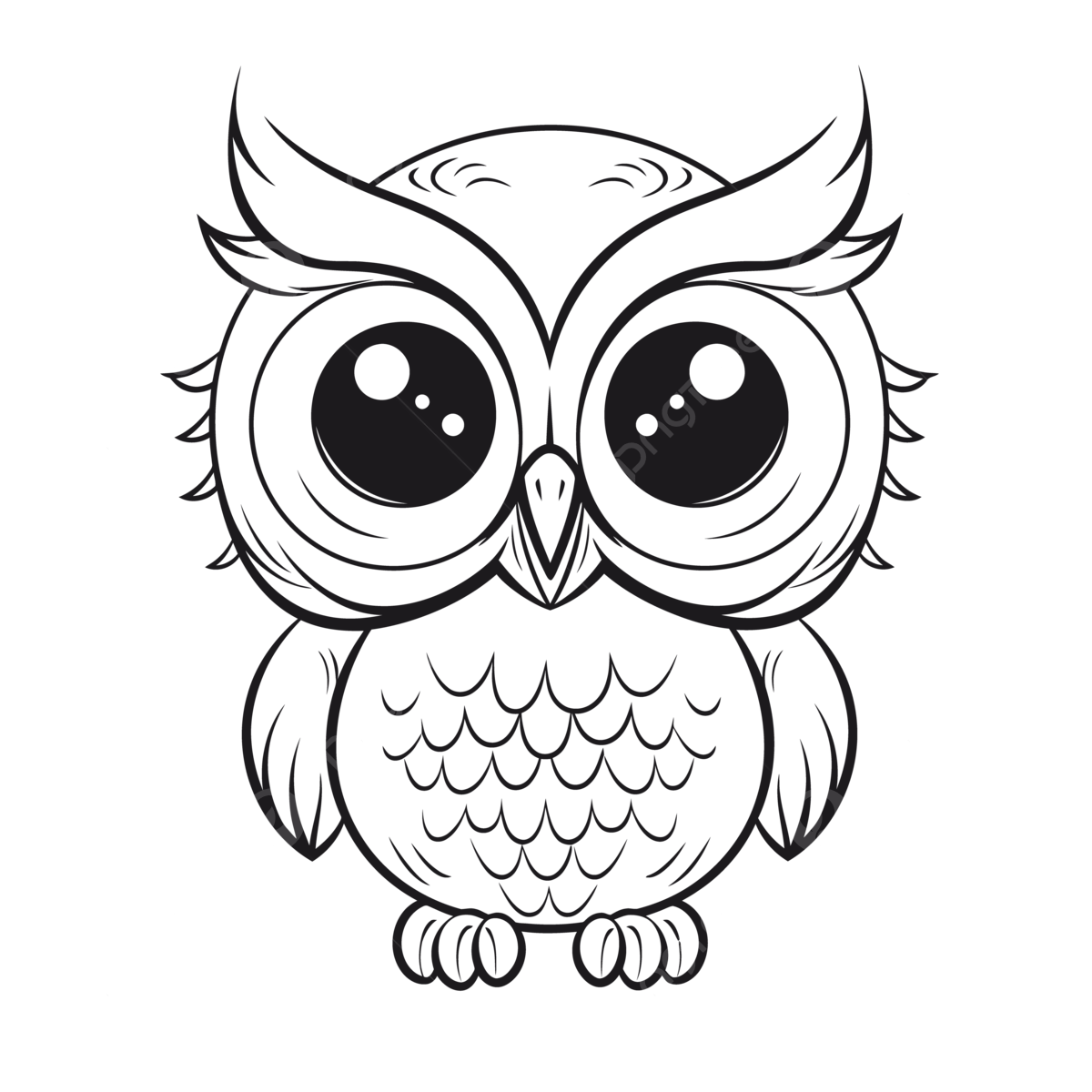 Cute owl for kids coloring pages cartoon outline sketch drawing vector car drawing cartoon drawing owl drawing png and vector with transparent background for free download