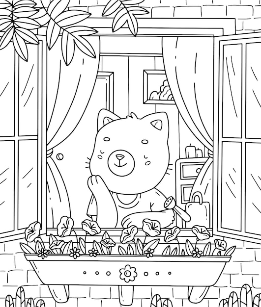 Page print coloring images