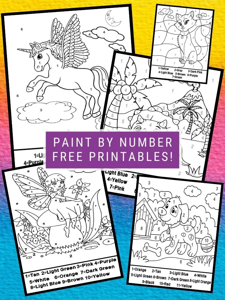 Free printable paint by numbers