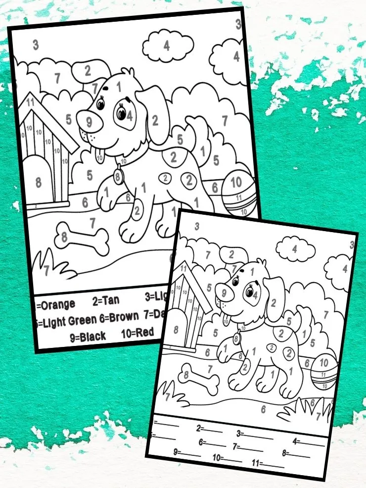 Free printable paint by numbers