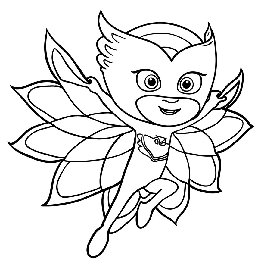 Pj masks coloring pages printable for free download