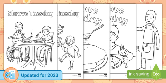 Shrove tuesday louring page teacher made