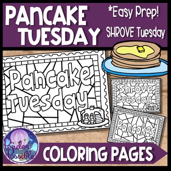 Pancake tuesday shrove tuesday abstract coloring pages by ponder and possible