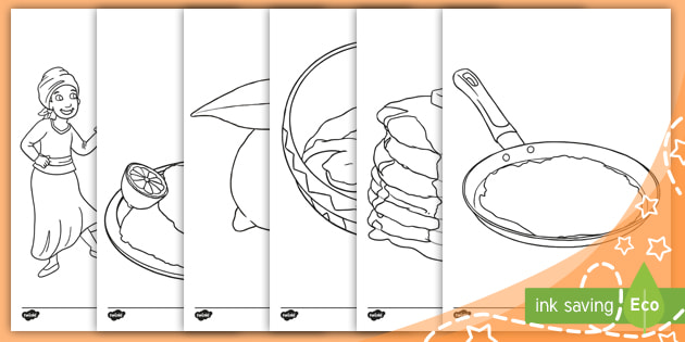 Pancake day louring pages parents shrove tuesday idea