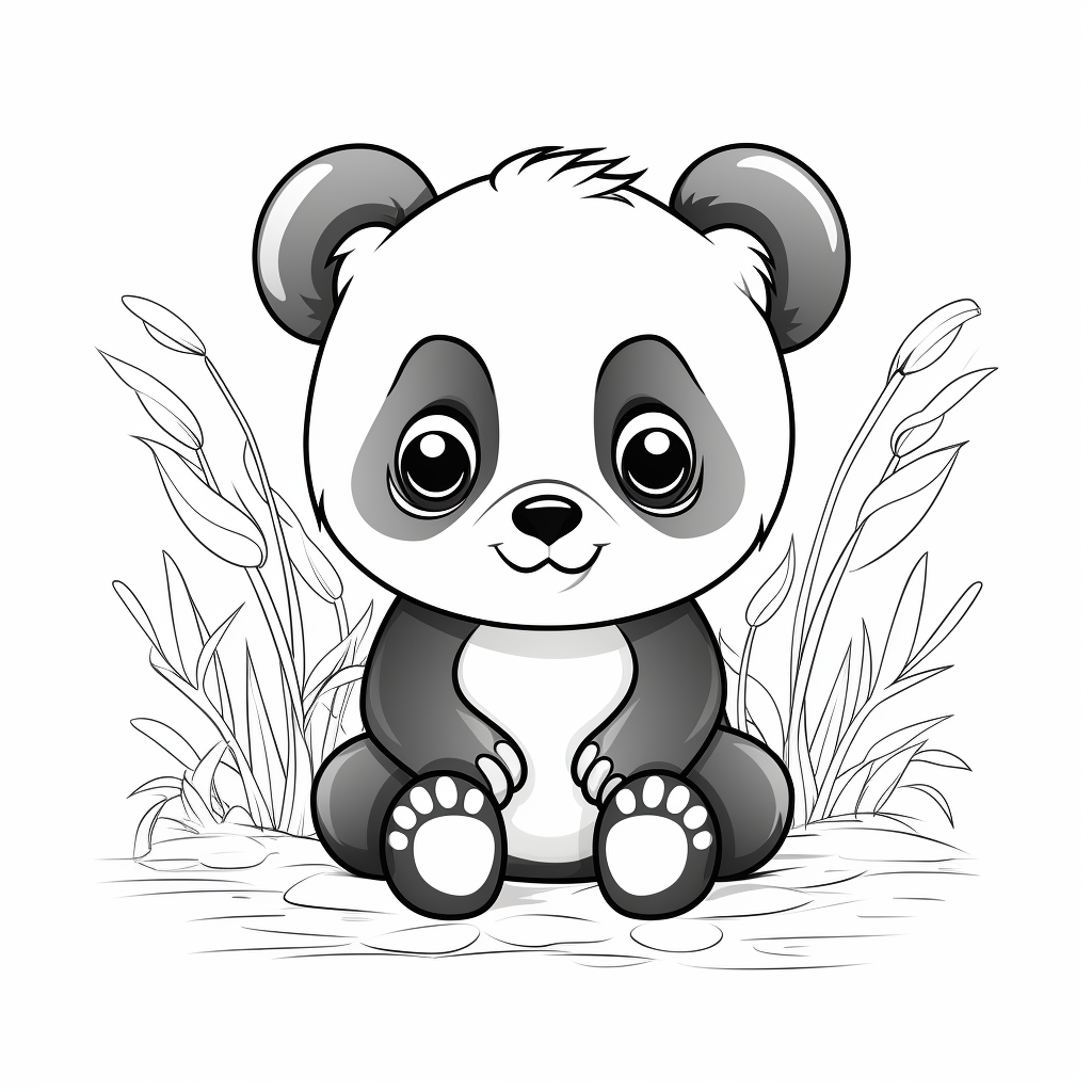 Panda coloring pages