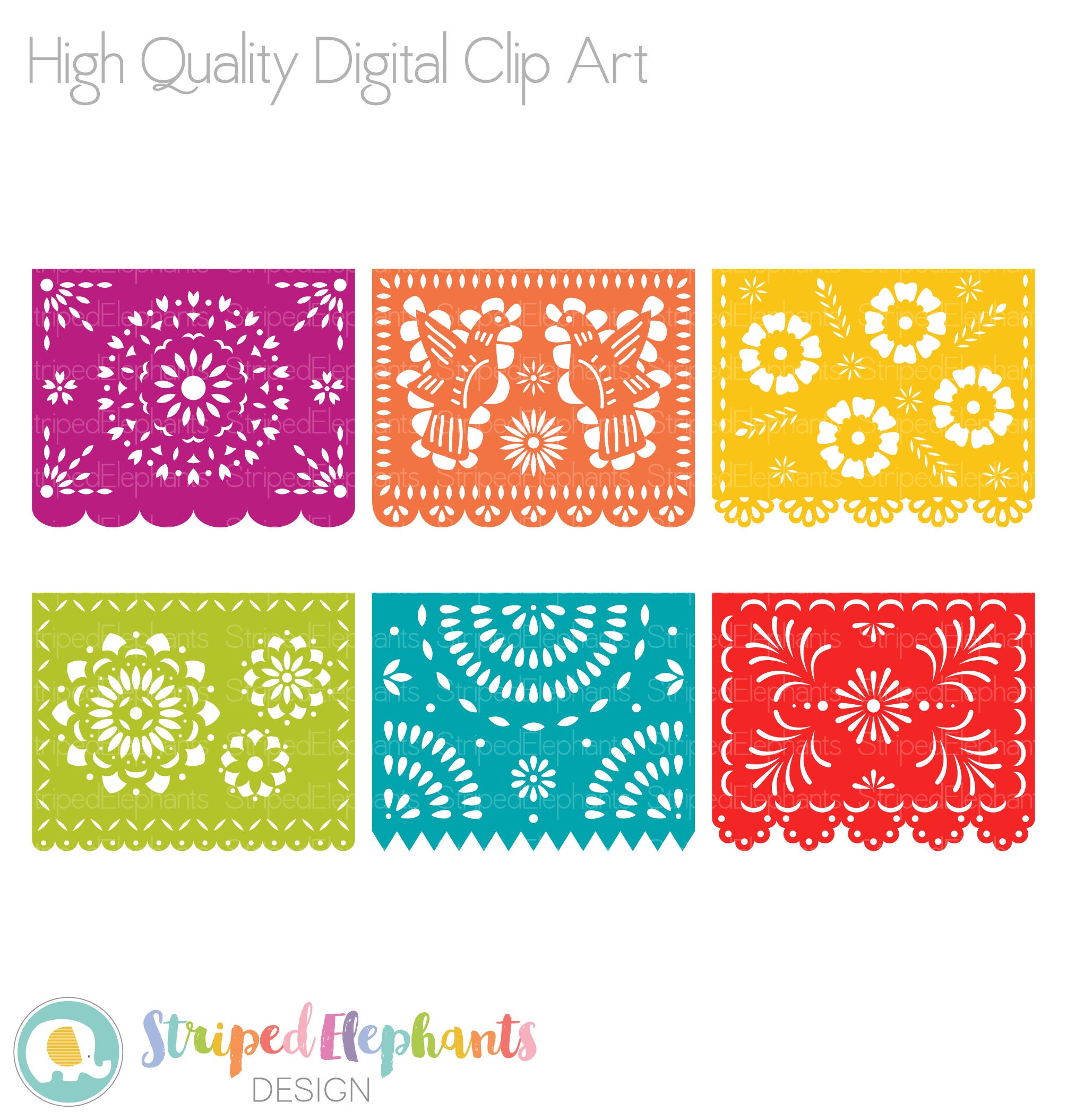 Papel picado template