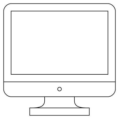 Desktop puter coloring page free printable coloring pages