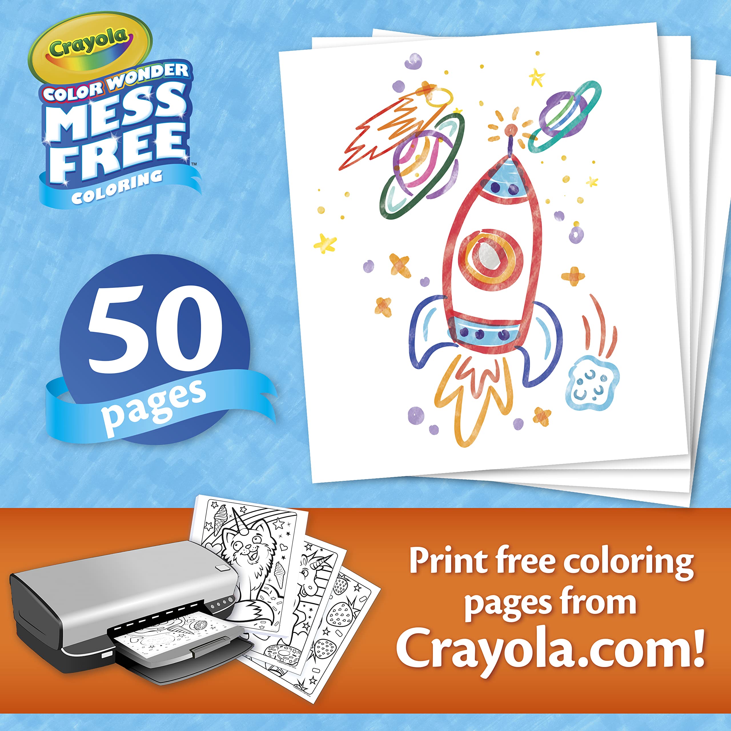 Crayola color wonder mess free coloring blank coloring pages count printable page refill set everything else