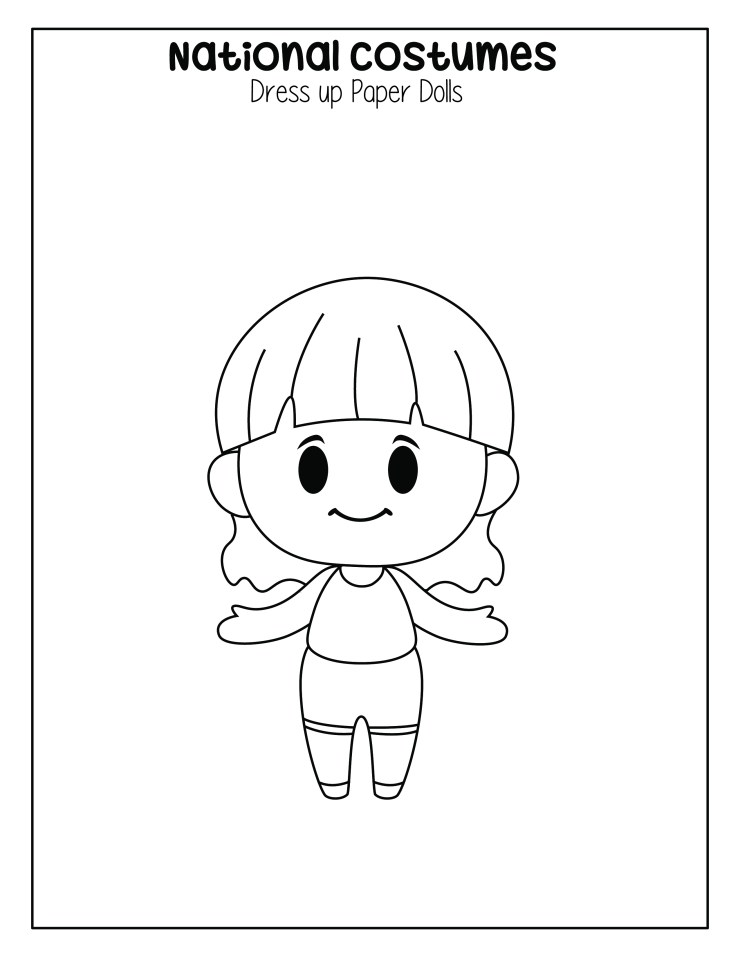 Free printable paper dolls from around the world