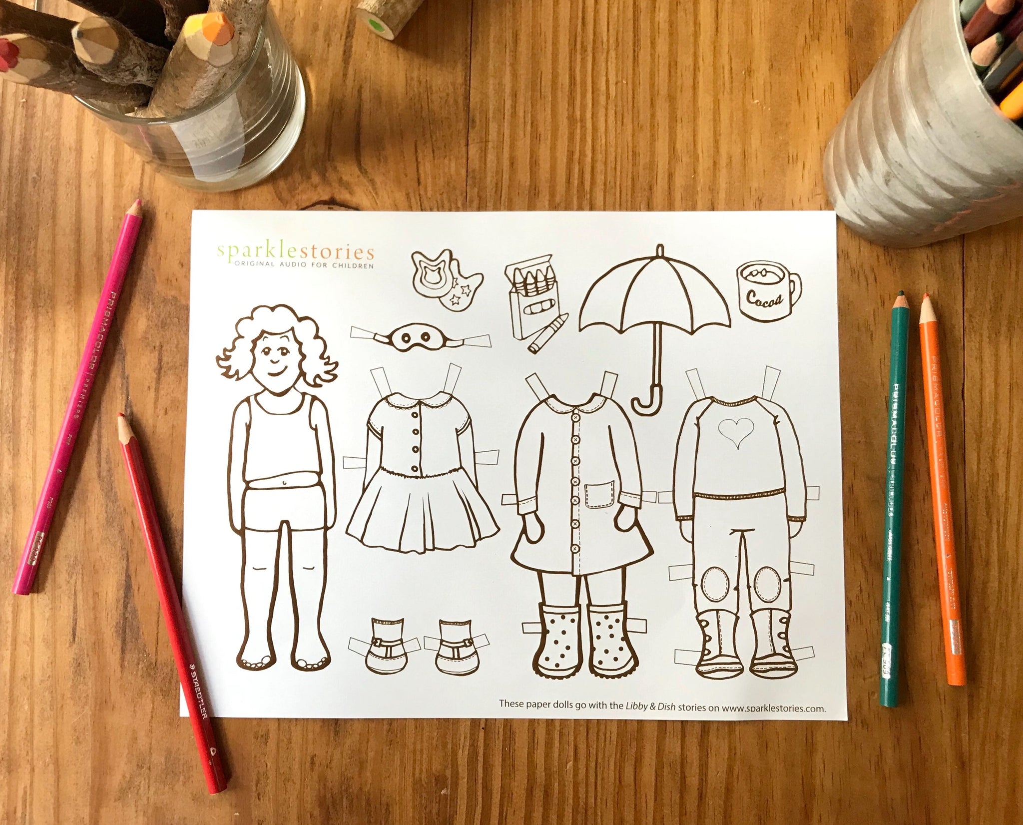 Libby dish printable paper dolls â sparkle stories
