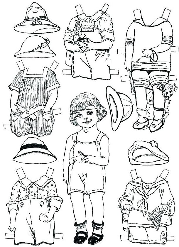Paper doll template