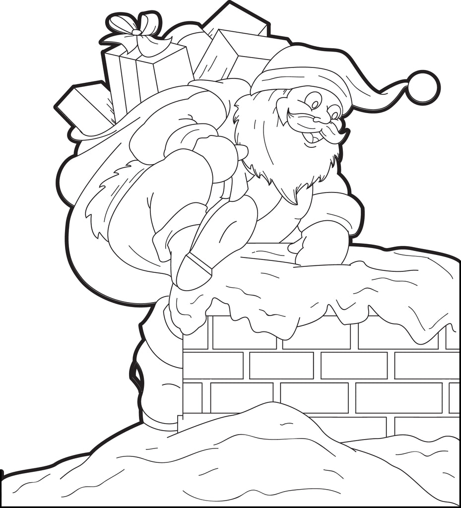 Printable santa claus coloring page for kids â