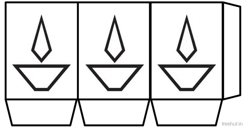 Free diwali paper lantern craft templates
