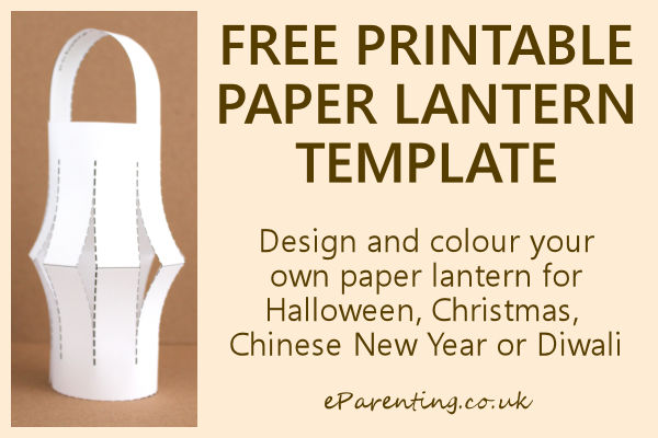 Paper lantern printable template pdf