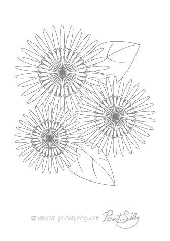 Printable flower adult coloring book get free pages