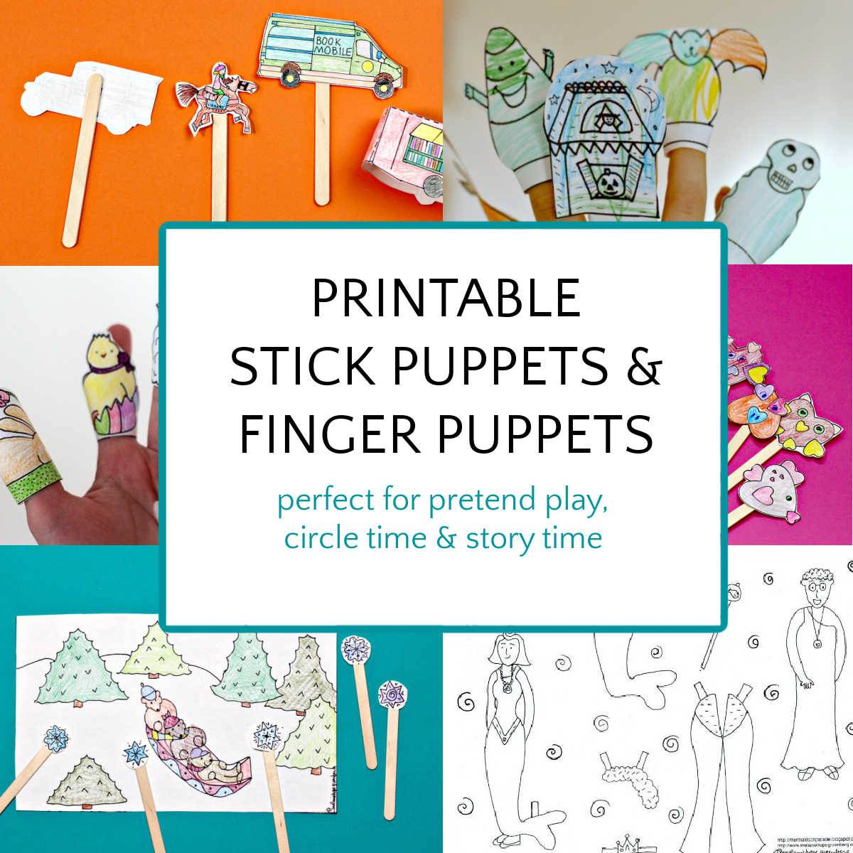 Printable puppets for kids that enhance learning