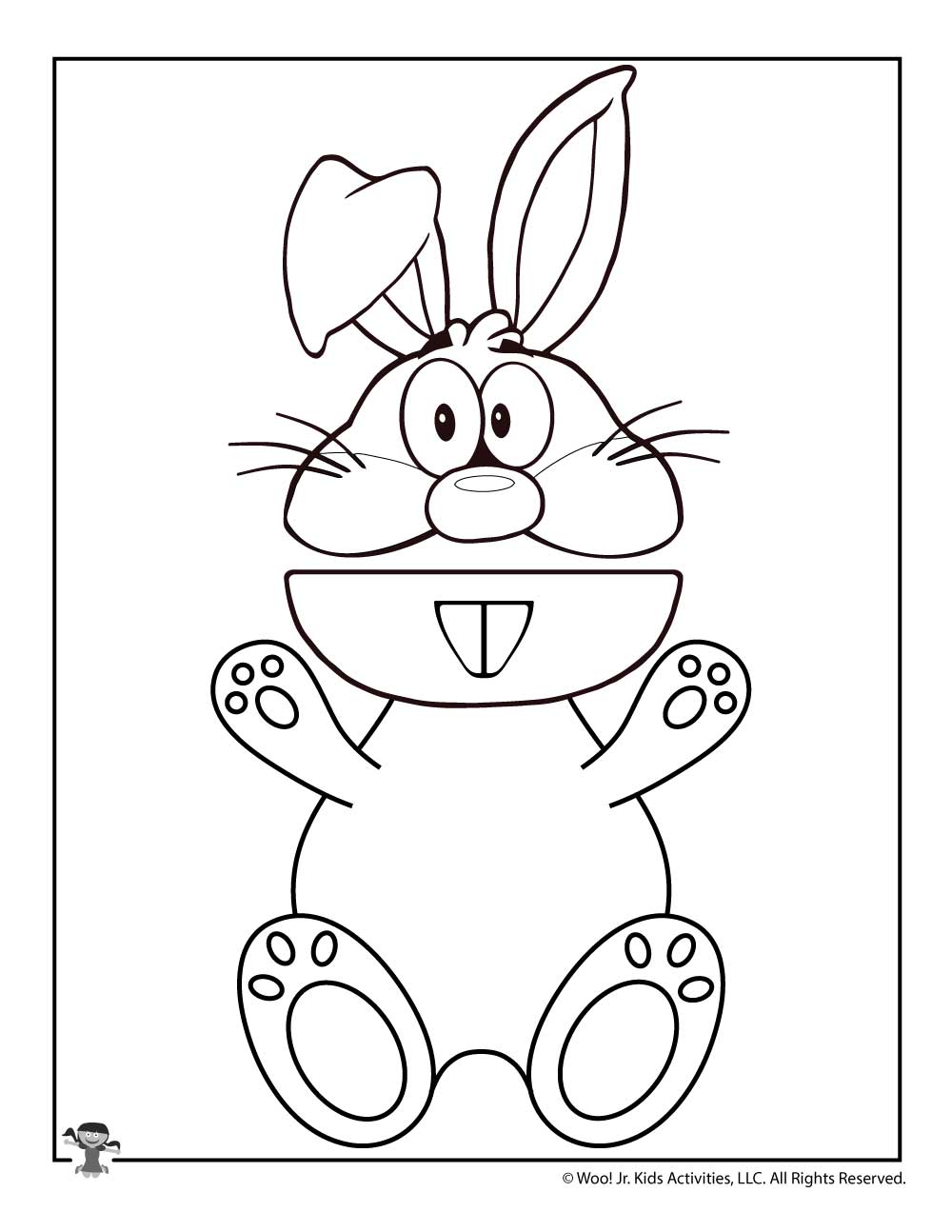 Free printable par bag bunny pupt template