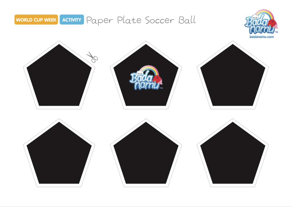 Day paper plate soccer ball
