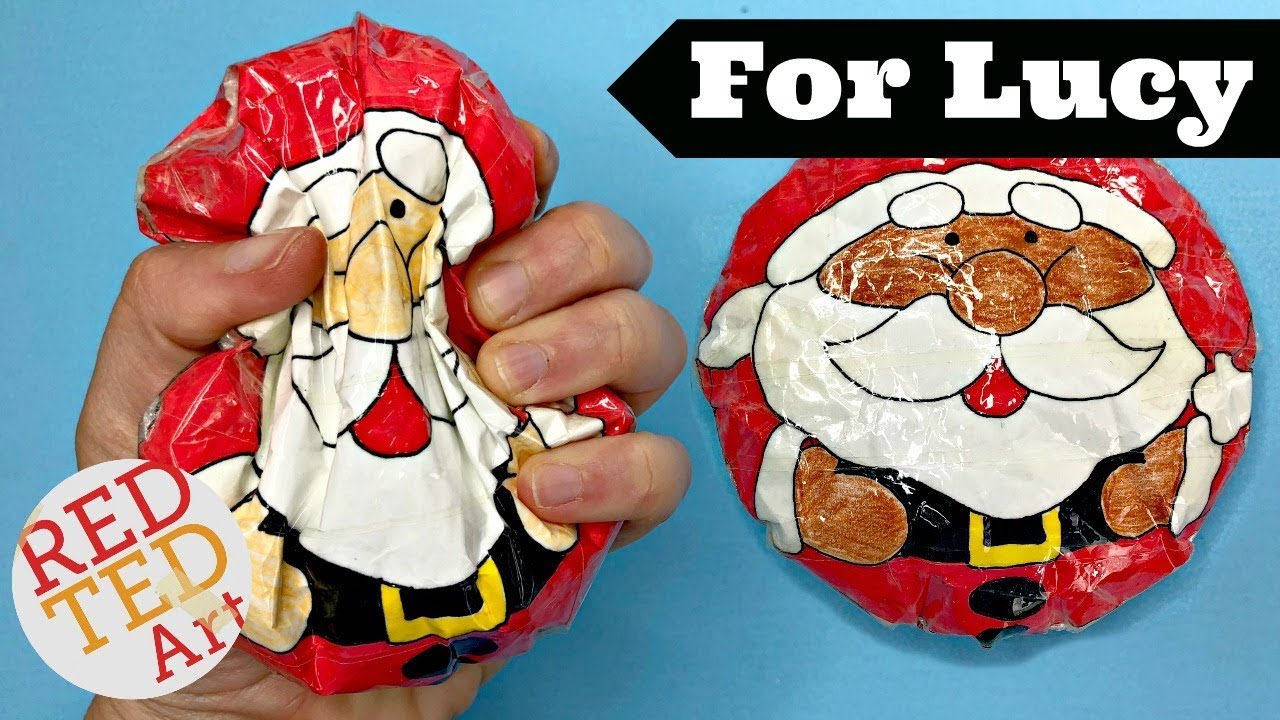 Paper santa squishy diy