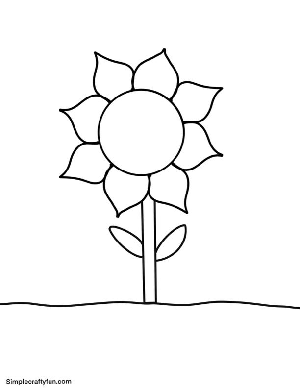 Free printable sunflower pdf template