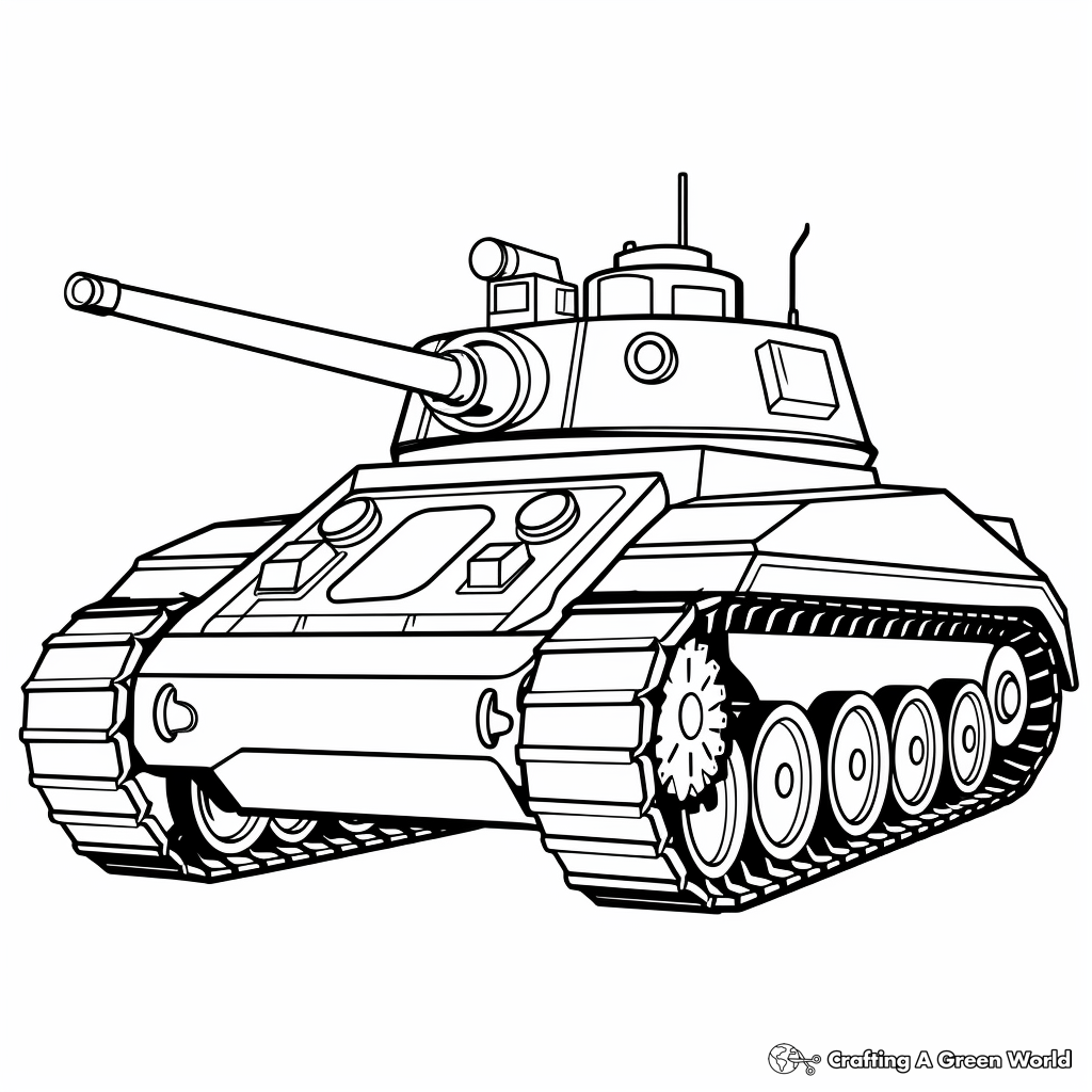 Tank coloring pages