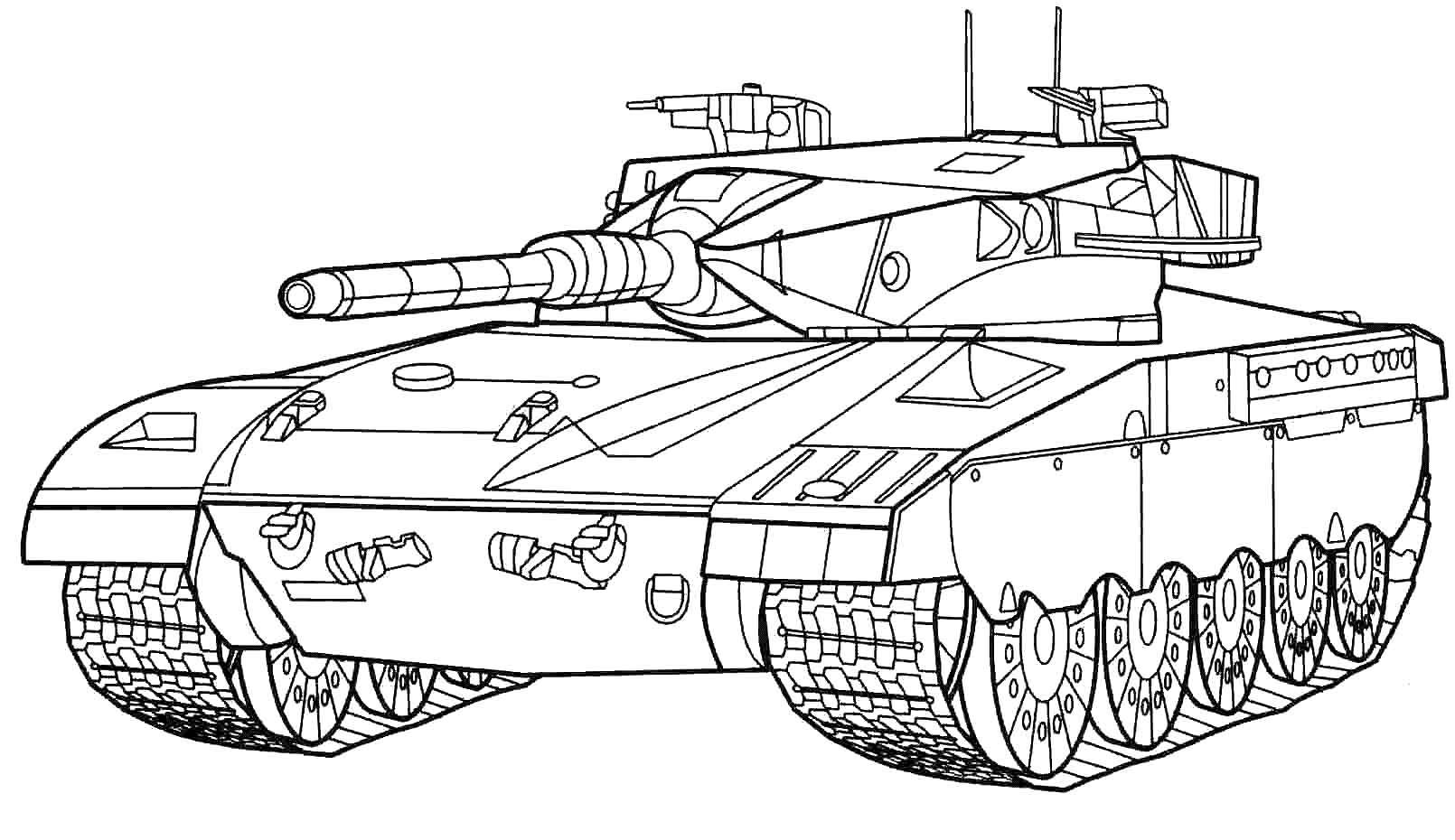Army tank coloring pages