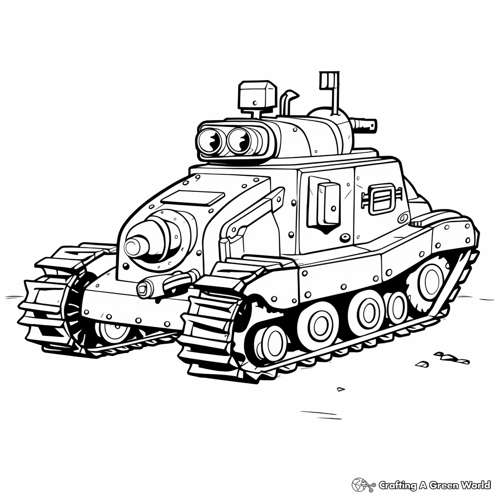 Tank coloring pages
