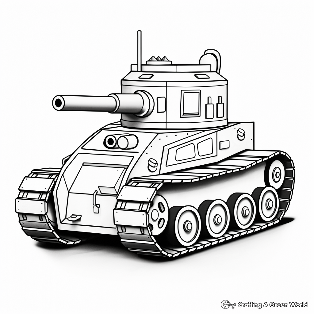 Tank coloring pages