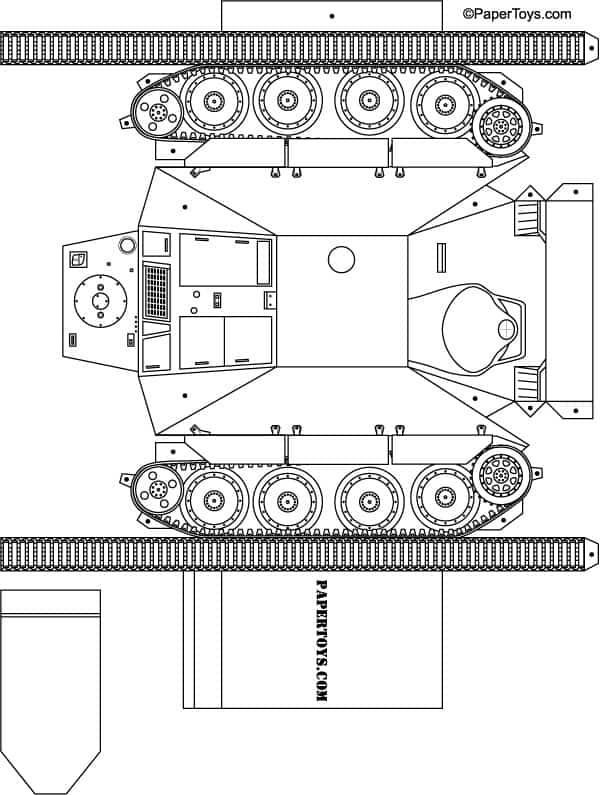 Model tank cut out
