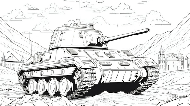Tank coloring pages pictures