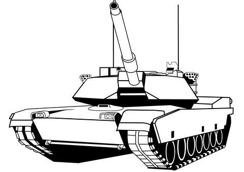 M abrams tank coloring page free printable coloring pages
