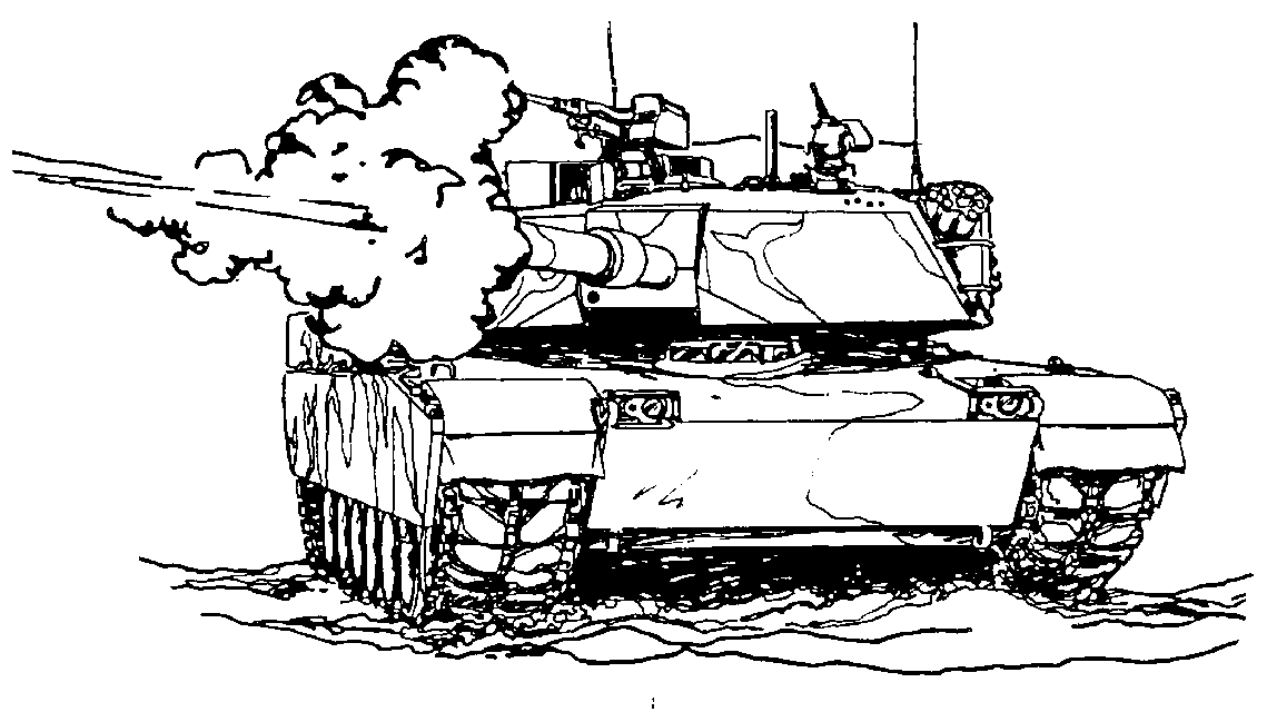 Army tank coloring pages