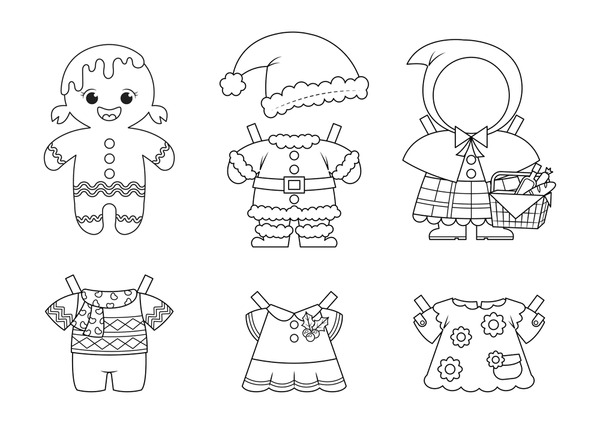 Thousand christmas paper doll royalty