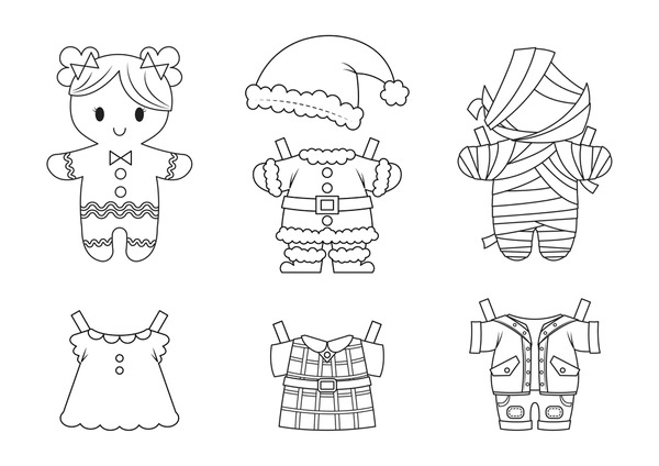Thousand christmas paper doll royalty