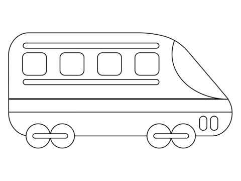 Bullet train coloring page free printable coloring pages