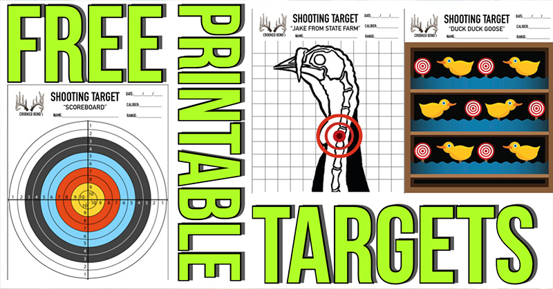 Free printable shooting targets crooked bend