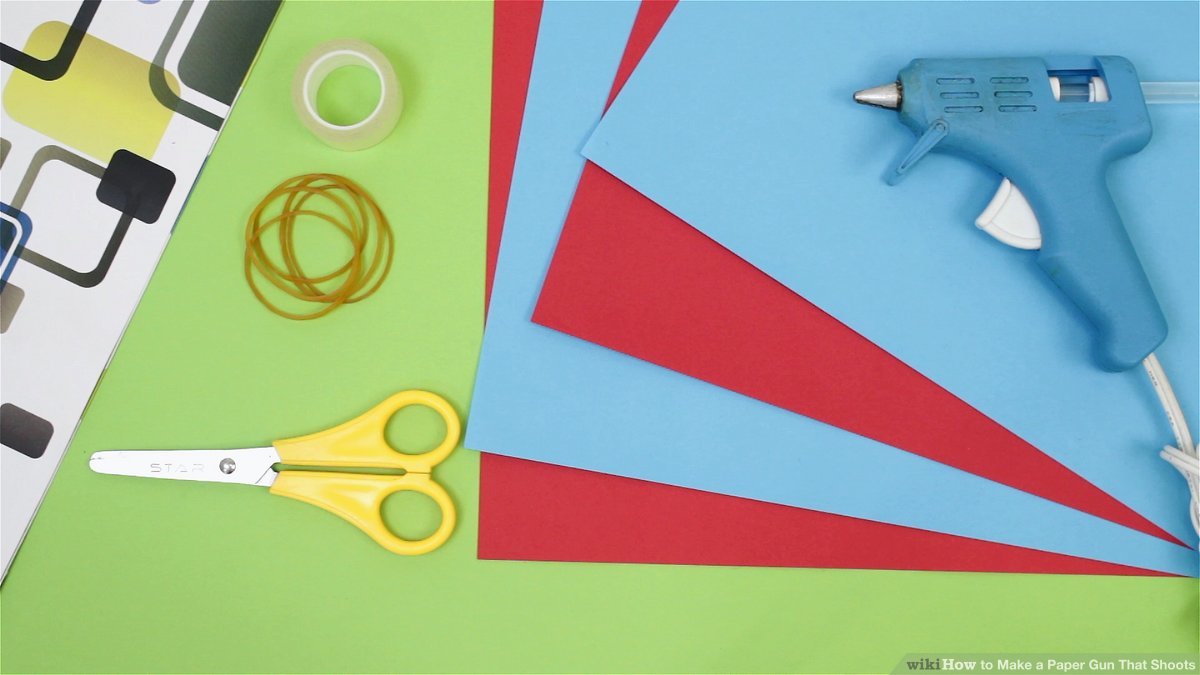 How to make a paper gun that shoots with pictures