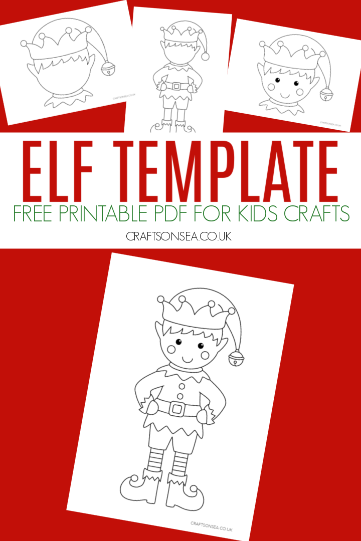 Elf template free printable pdf