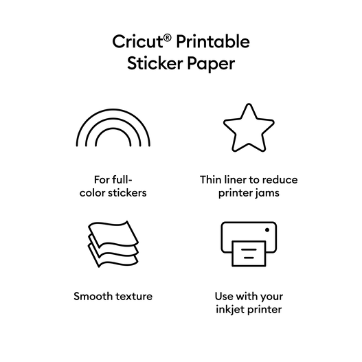 Printable sticker paper