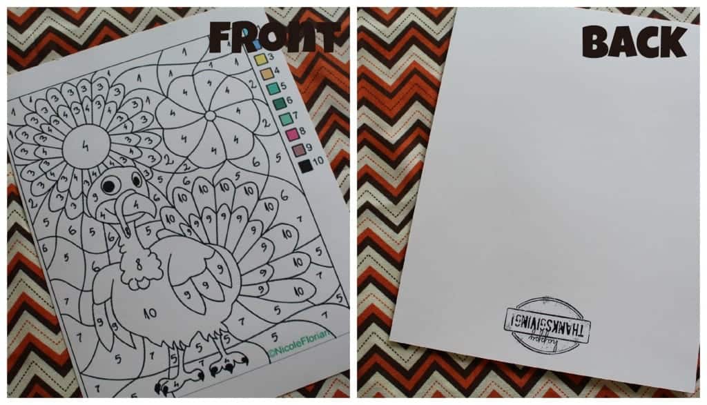 Thanksgiving kid printables