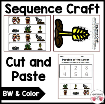 Parable of the sower bible story sequencing activities parable mini book made by teachers