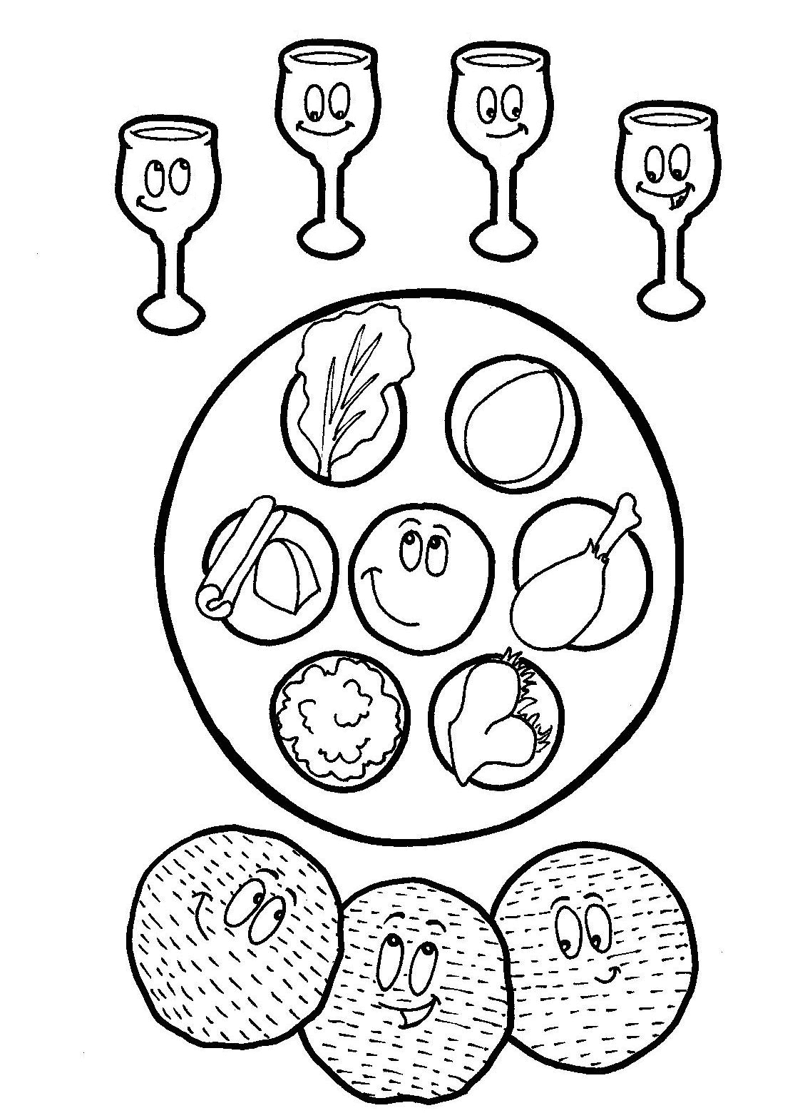 Passover coloring pages printable for free download