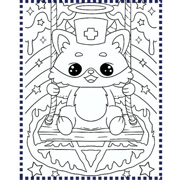 Kawaii pastel goth coloring pages by felixes tpt