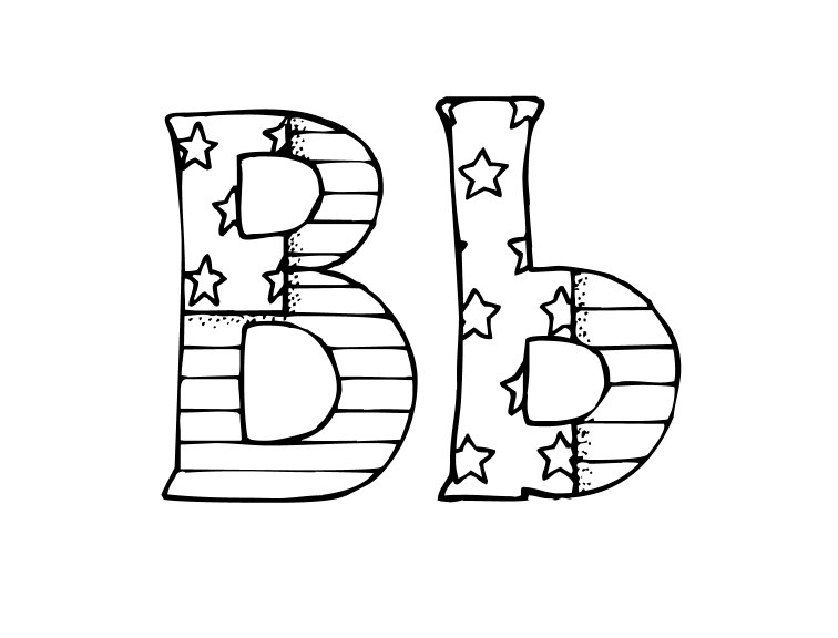 Best alphabet patriotic coloring pages for kids