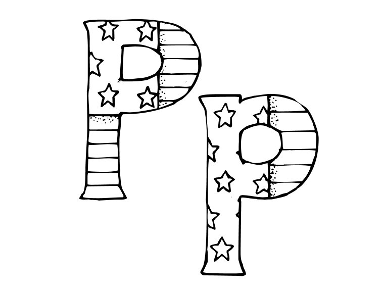 Best alphabet patriotic coloring pages for kids