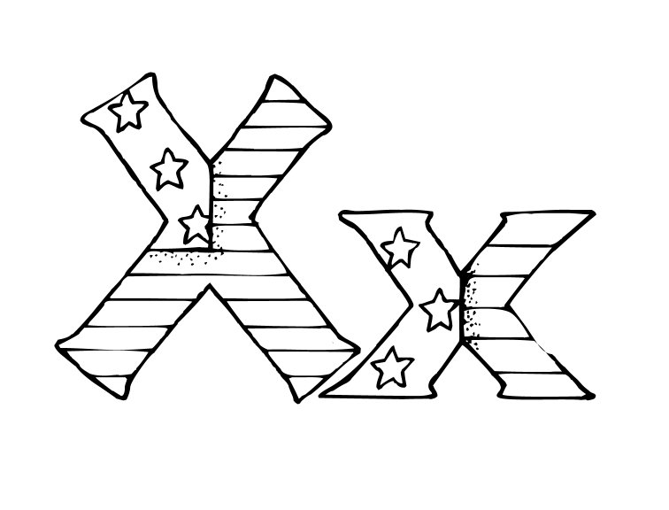 Best alphabet patriotic coloring pages for kids
