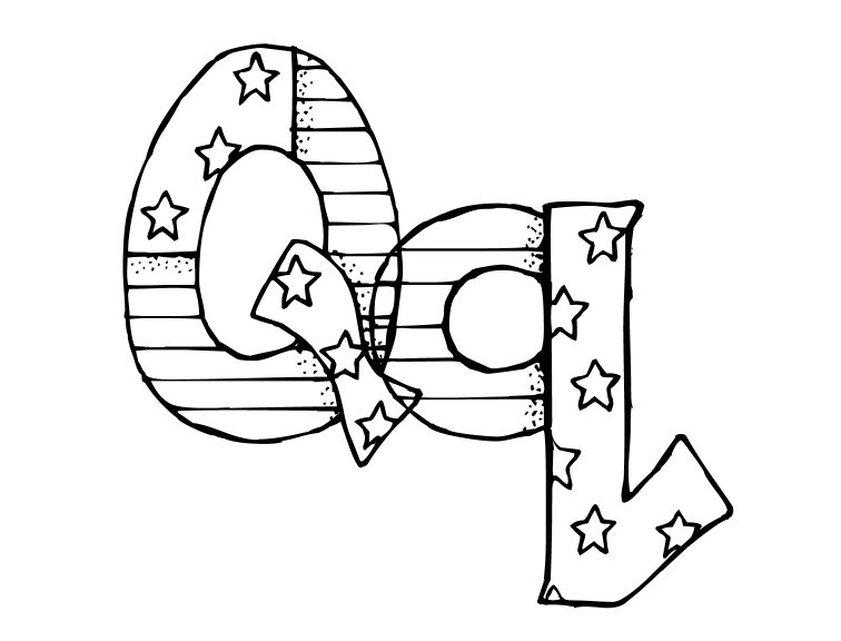 Best alphabet patriotic coloring pages for kids
