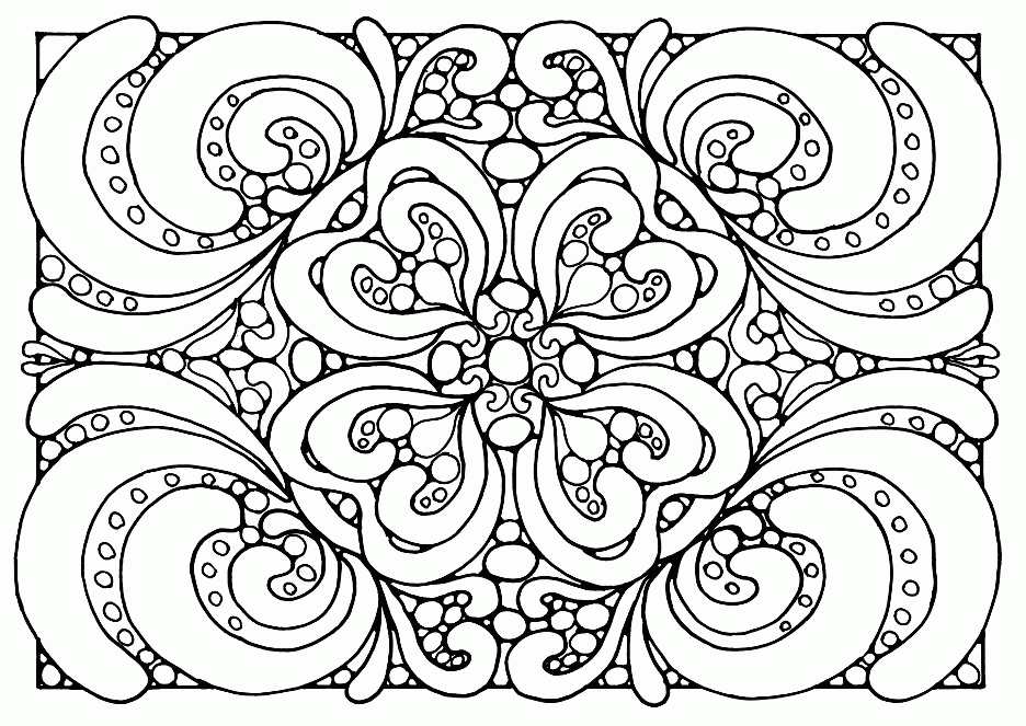 Pattern coloring pages