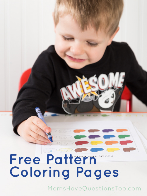 Free pattern coloring printables