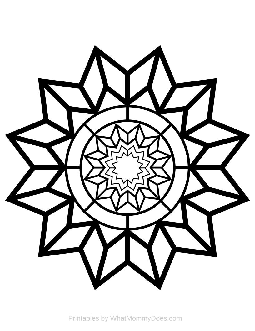 Free printable adult coloring page